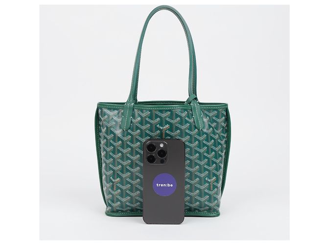 Goyard Mini Anjou Tote Bag Green - vista 17