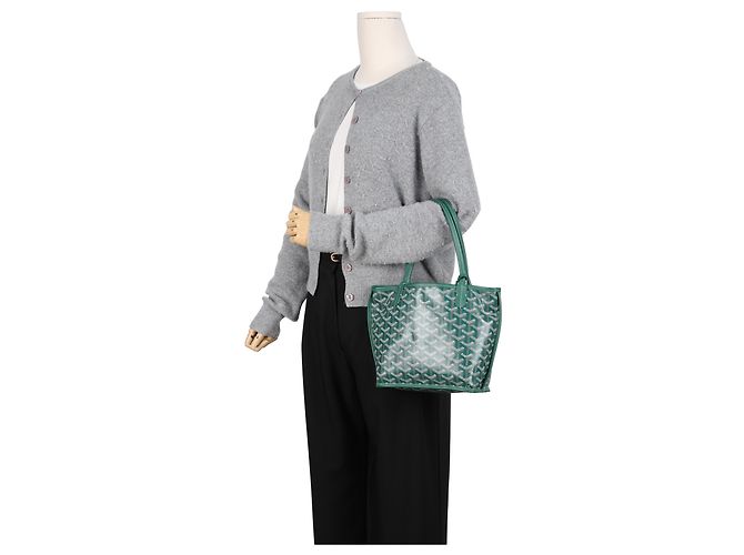 Goyard Mini Anjou Tote Bag Green - vista 18