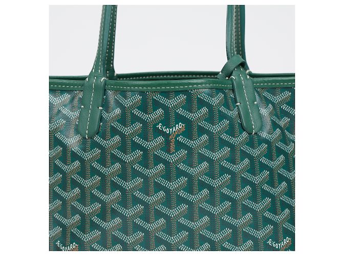 Goyard Mini Anjou Tote Bag Green - vista 3