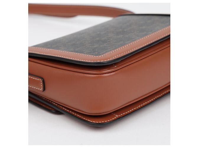 Céline Borsa a tracolla Trio Canvas Tan - vista 12
