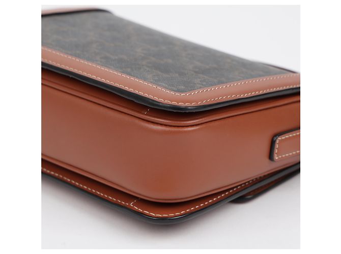 Céline Borsa a tracolla Trio Canvas Tan - vista 13