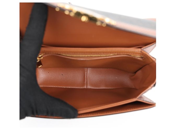 Céline Borsa a tracolla Trio Canvas Tan - vista 14