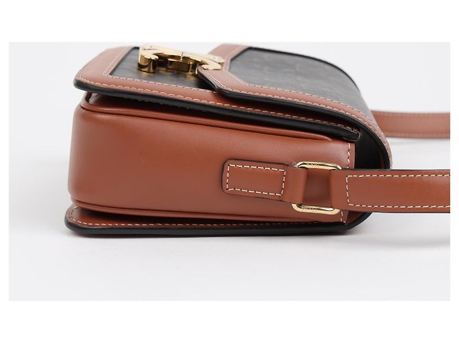 Céline Borsa a tracolla Trio Canvas Tan - vista 8