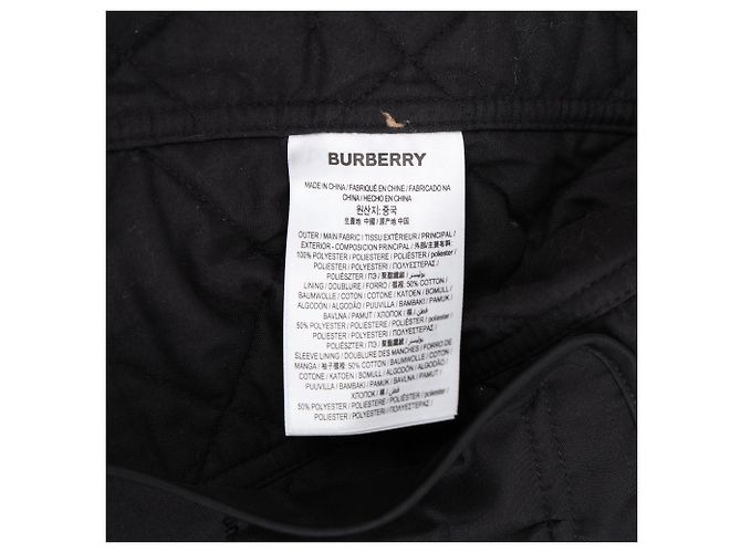Burberry Gesteppte Damenjacke mit Karomuster Schwarz - Ansicht 18