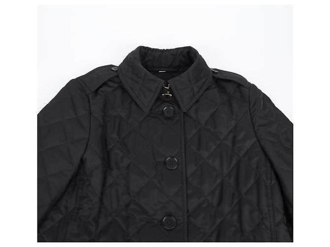 Burberry Gesteppte Damenjacke mit Karomuster Schwarz - Ansicht 3