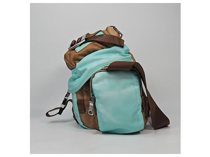 Prada Borsa a tracolla in Re-Nylon e pelle Antique - vista 5