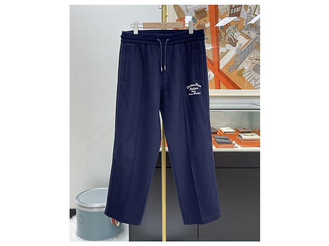 Dior Jogginghose Navy mit besticktem Logo - Ansicht 2