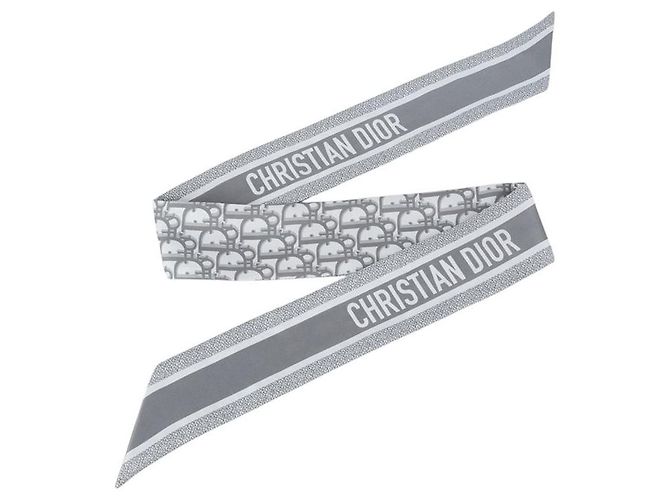 Dior Sciarpa Oblique in twill di seta - vista 3