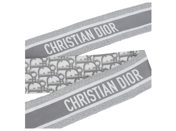 Dior Sciarpa Oblique in twill di seta - vista 4