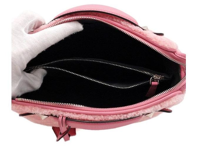Fendi Borsa Tote e Borsa a Tracolla Biderway Medium in Montone Rosa - vista 5