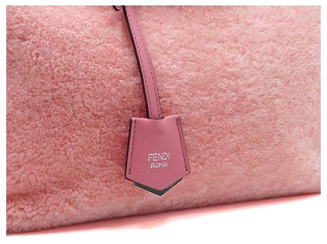 Fendi Borsa Tote e Borsa a Tracolla Biderway Medium in Montone Rosa - vista 8