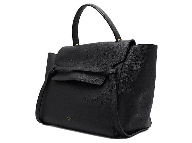 Belt Bag Céline Mini borsa cintura, tote e borsa a tracolla in pelle nera - vista 2