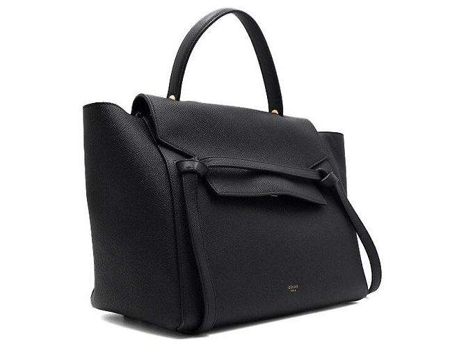 Belt Bag Céline Mini borsa cintura, tote e borsa a tracolla in pelle nera - vista 3