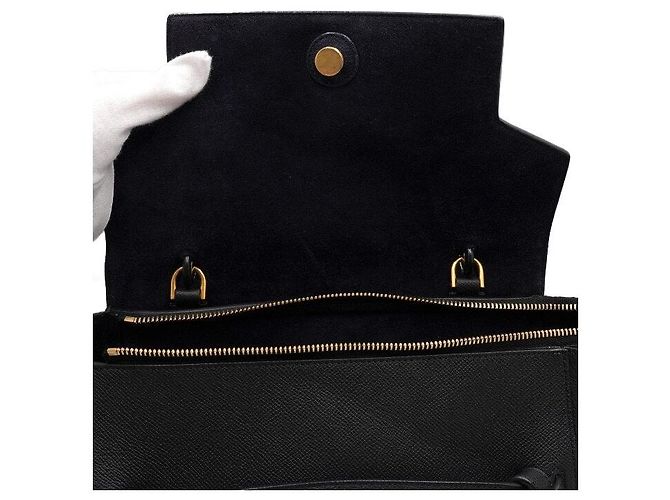 Belt Bag Céline Mini borsa cintura, tote e borsa a tracolla in pelle nera - vista 6