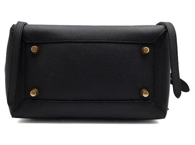 Belt Bag Céline Mini borsa cintura, tote e borsa a tracolla in pelle nera - vista 7