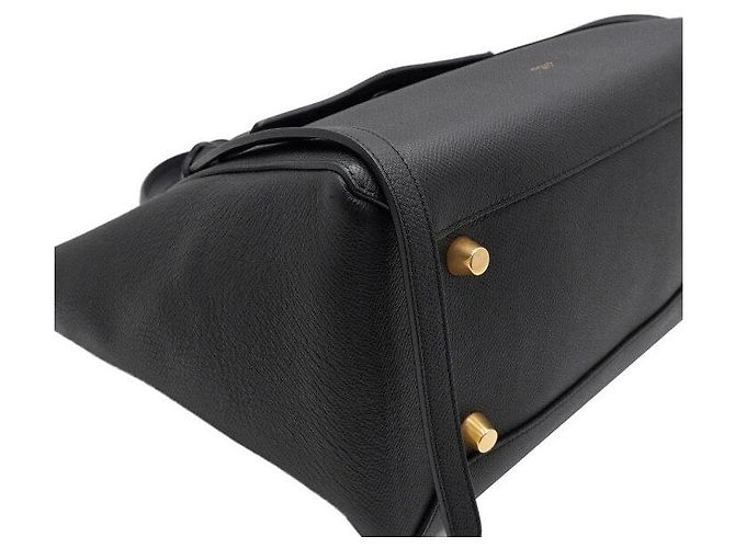 Belt Bag Céline Mini borsa cintura, tote e borsa a tracolla in pelle nera - vista 8