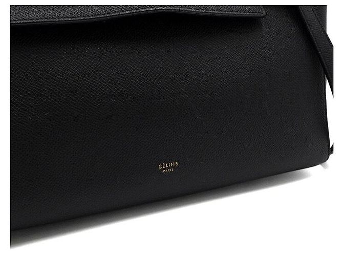 Belt Bag Céline Mini borsa cintura, tote e borsa a tracolla in pelle nera - vista 9