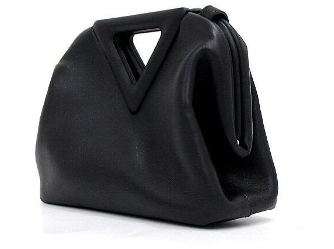 Bottega Veneta Borsa Tote e a Tracolla Nappa Triangle Small Black Point Top - vista 2