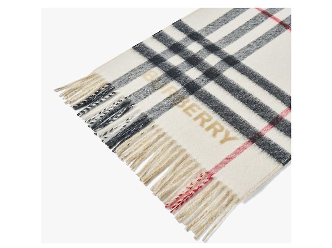 Burberry Cachecol de lã e seda xadrez - vista 7