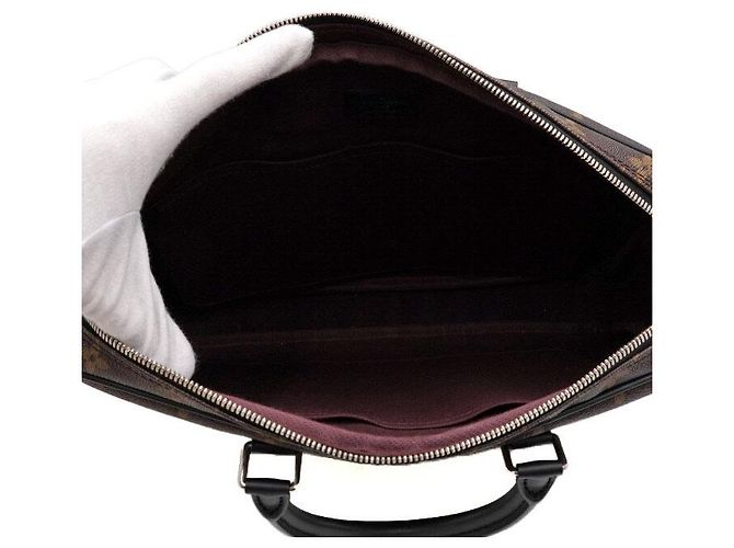 Louis Vuitton Monogram Macassar Porte-Documents Voyage PM Borsa Tote e Borsa a Tracolla da Uomo - vista 6