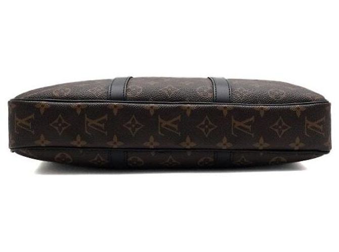 Louis Vuitton Monogram Macassar Porte-Documents Voyage PM Borsa Tote e Borsa a Tracolla da Uomo - vista 7