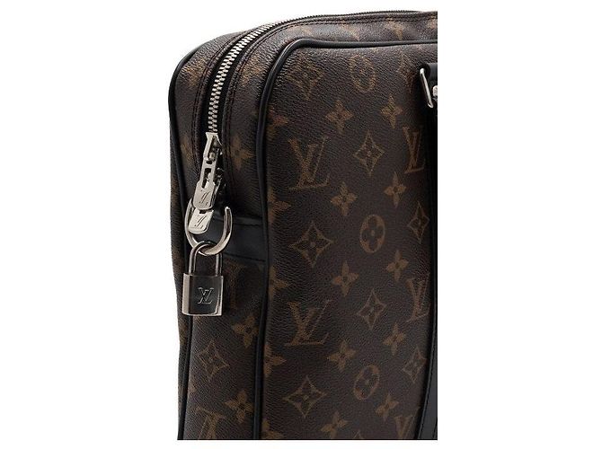 Louis Vuitton Monogram Macassar Porte-Documents Voyage PM Borsa Tote e Borsa a Tracolla da Uomo - vista 8
