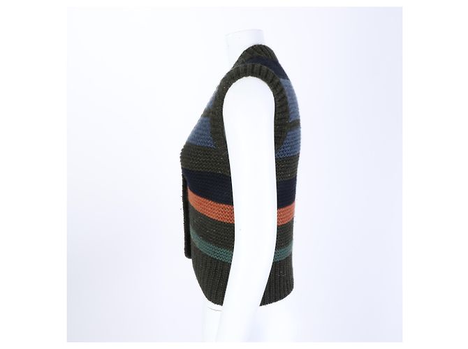 Loro Piana Kaschmirweste Khaki Multi - Ansicht 2