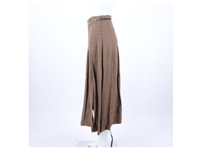 Falda de lino Gucci marrón - vista 2