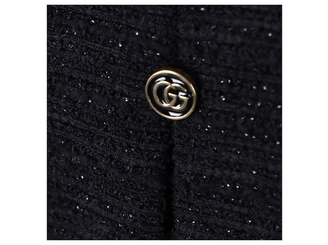 Vestido de tweed Gucci negro - vista 4