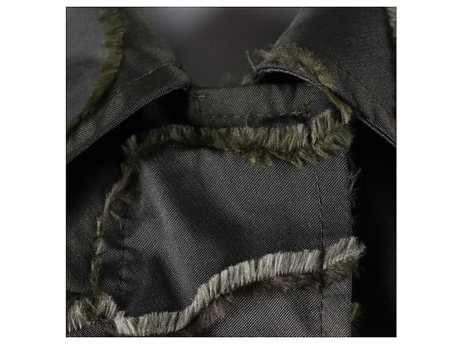 Giacca con zip Christian Dior Khaki Multi - vista 4