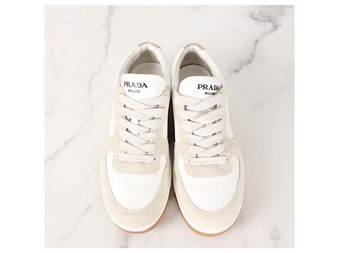 Prada Baskets en cuir daim - vue 7