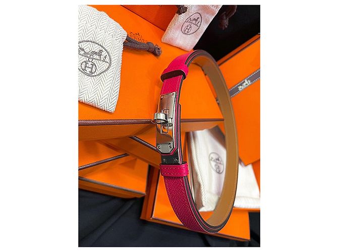 Hermès Cintura Kelly Hot Pink Silver - vista 6