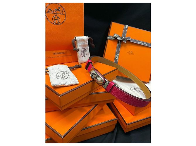 Hermès Cintura Kelly Hot Pink Silver - vista 8