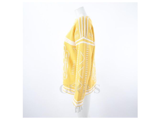 Jersey de manga larga Hermès amarillo - vista 2