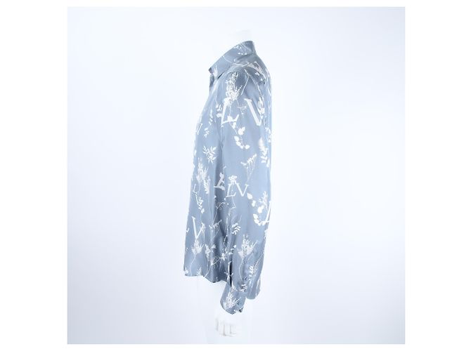 Louis Vuitton Seidenhemd Blau Multi - Ansicht 2
