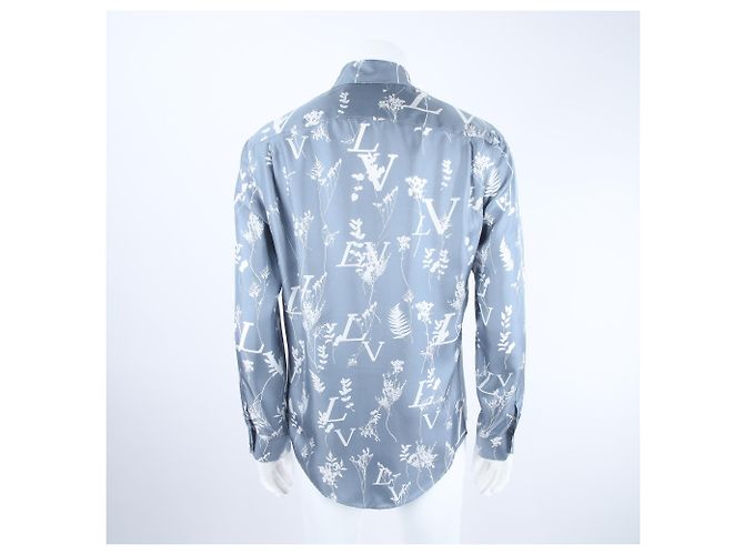 Louis Vuitton Seidenhemd Blau Multi - Ansicht 3