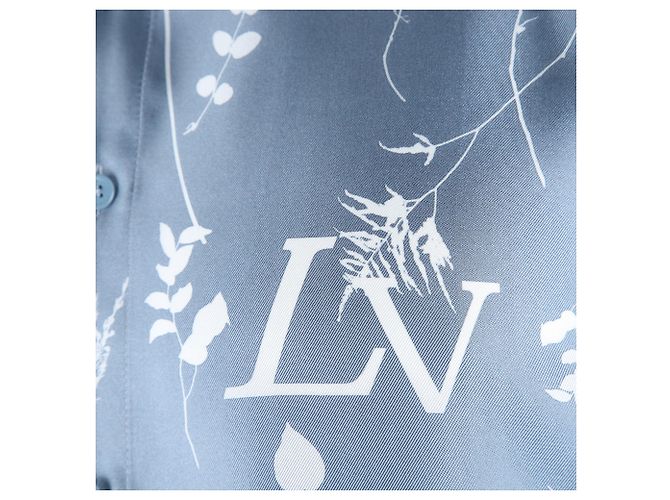 Louis Vuitton Seidenhemd Blau Multi - Ansicht 4