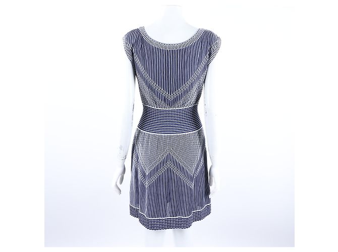 Chanel Strickkleid Navy Blau - Ansicht 3