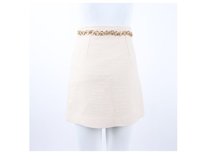 Falda de tweed Gucci Marfil - vista 3
