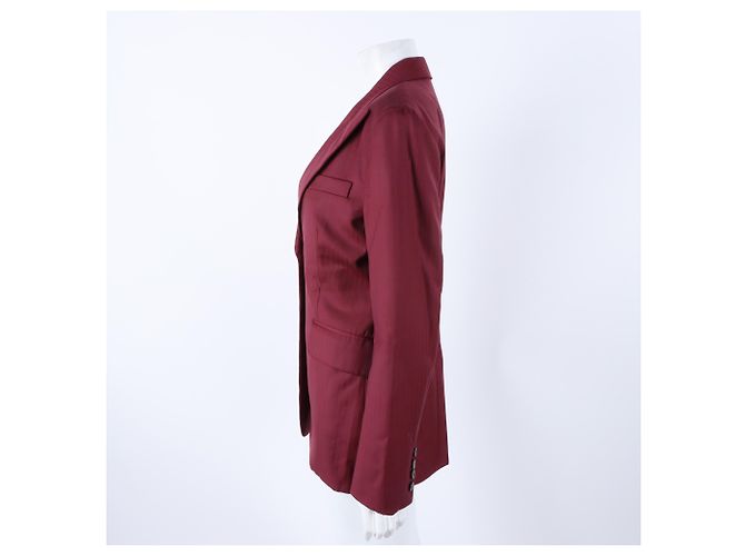 Hermès Wolljacke Burgund - Ansicht 2