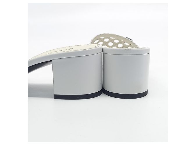 Chanel Mesh Slipper Weiß - Ansicht 3