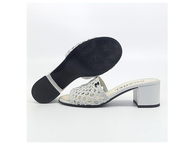 Chanel Mesh Slipper Weiß - Ansicht 4