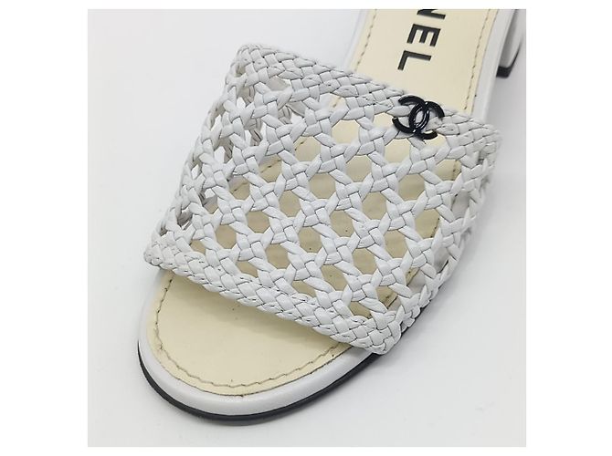 Chanel Mesh Slipper Weiß - Ansicht 5