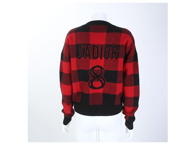 Dior Strickpullover Rot Schwarz - Ansicht 3