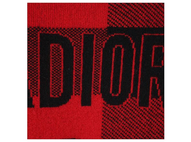 Dior Strickpullover Rot Schwarz - Ansicht 4