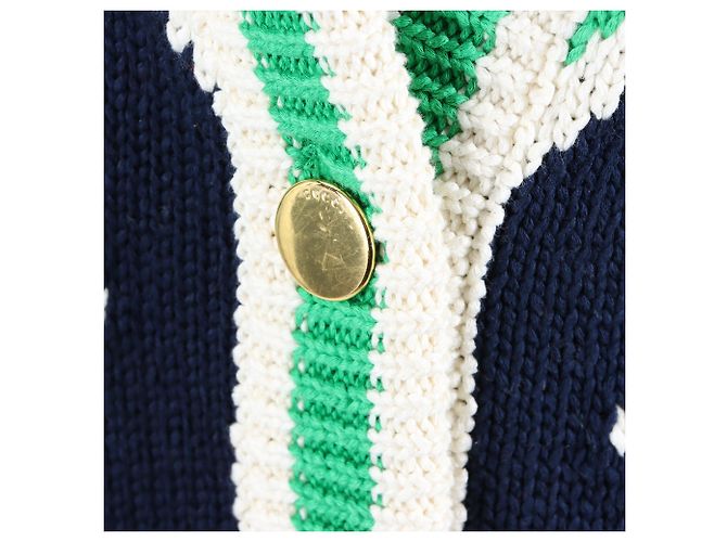 Gucci Strickweste grün mehrfarbig - Ansicht 4