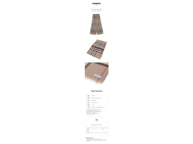Burberry Sciarpa in lana e seta a quadri GNT CHK GAUZE da donna - vista 11