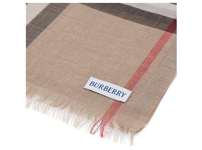 Burberry Sciarpa in lana e seta a quadri GNT CHK GAUZE da donna - vista 3