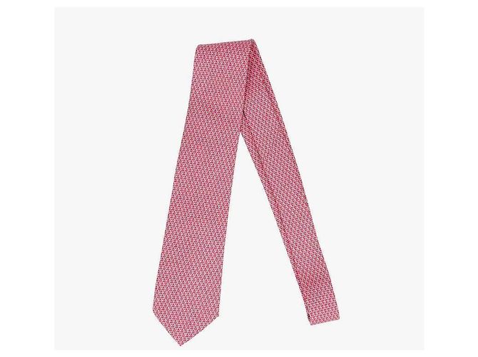Salvatore Ferragamo Cravatta in seta con stampa Trico - vista 5