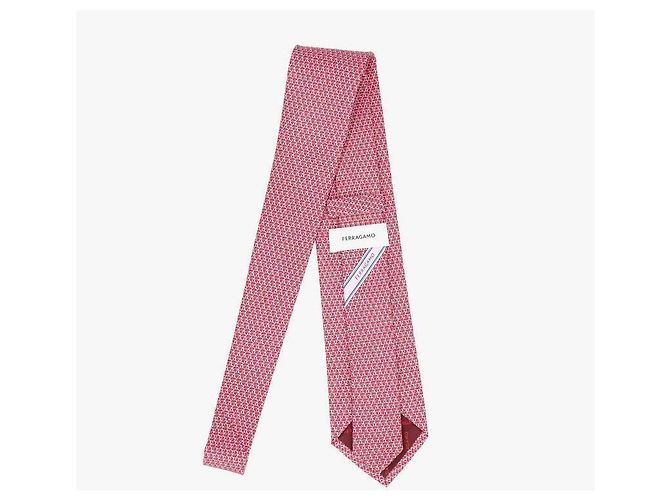Salvatore Ferragamo Cravatta in seta con stampa Trico - vista 6
